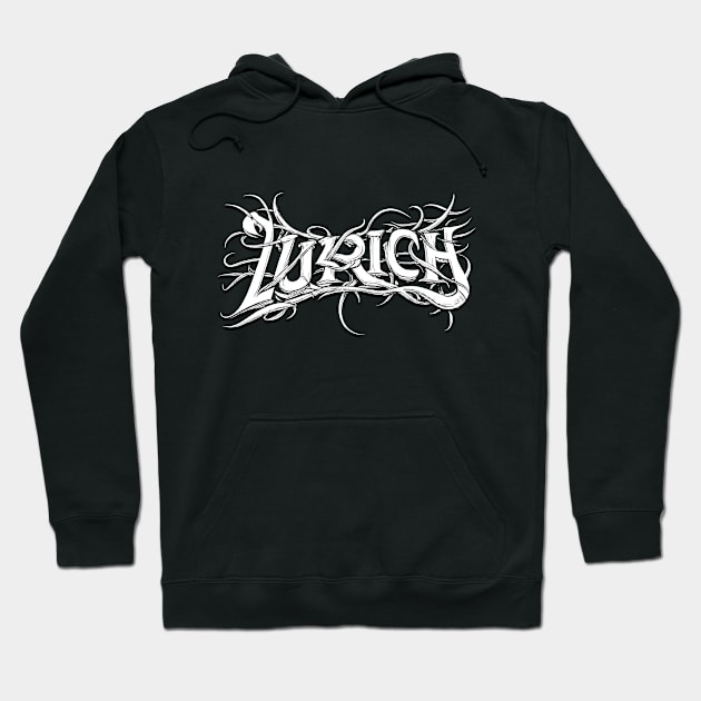 Zurich Metalheads Metal Band - Zurich Switzerland Hoodie by BigWildKiwi